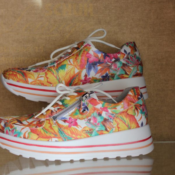 Waldläufer Sneaker H-Lana mit floralem Muster