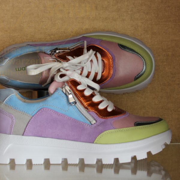 Waldläufer Sneaker in Multicolor Design aus hochwertigem Leder